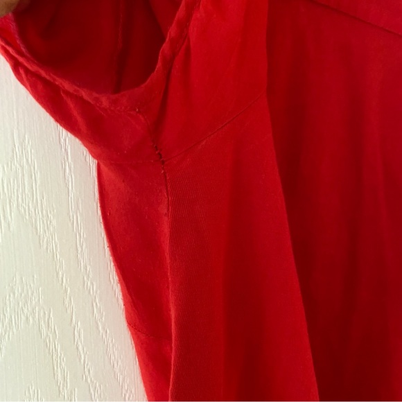 Massimo Dutti red lined top - Picture 3 of 4